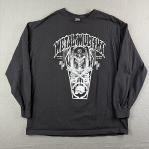 Metal Mulisha Long Sleeve Black T Shirt Size XL Y2K Style Grunge‎ Goth Skater